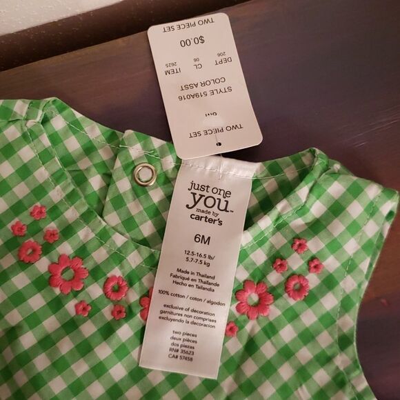 NWT 2 Pc Onesie Romper Outfit "AD🌸RABLE" Sz 6 Mos - Picture 5 of 7